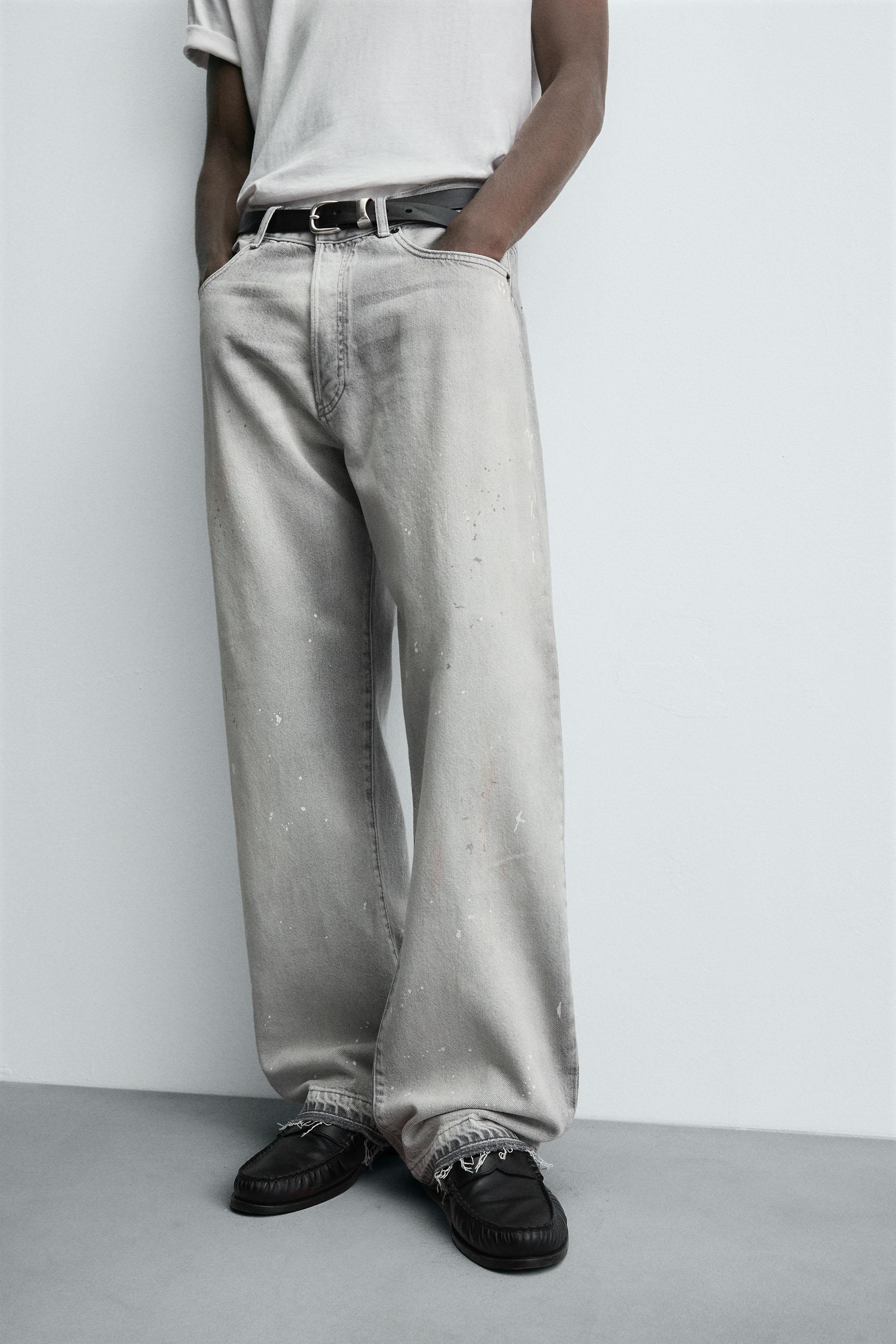 SPLATTERED LOOSE FIT JEANS